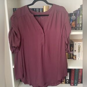 Torrid Harper Top Burgundy size 2